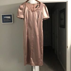 Dolce & Gabbana Pink Satin Dress